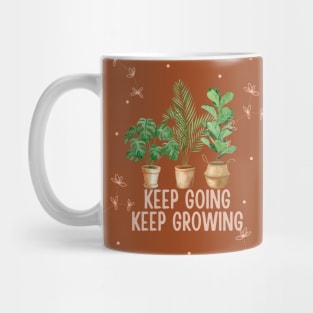 Keep Going Keep Growing Quote Mug